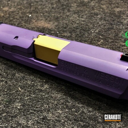 Powder Coating: 9mm,Smith & Wesson,Ral 8000 H-8000,Smith & Weason M&P Compact,Wild Purple H-197,S.H.O.T