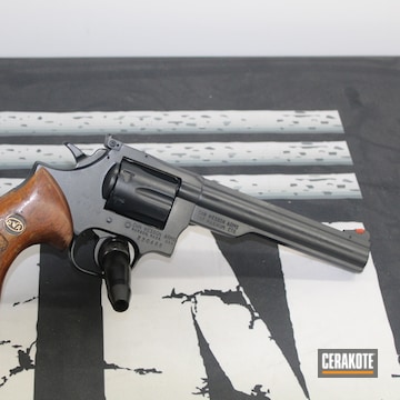 Dan Wesson Revolver Cerakoted Using Socom Blue
