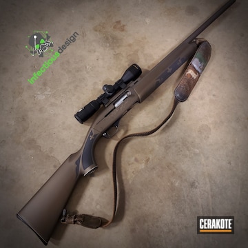 Remington 1100 Rifle Cerakoted Using Midnight Bronze