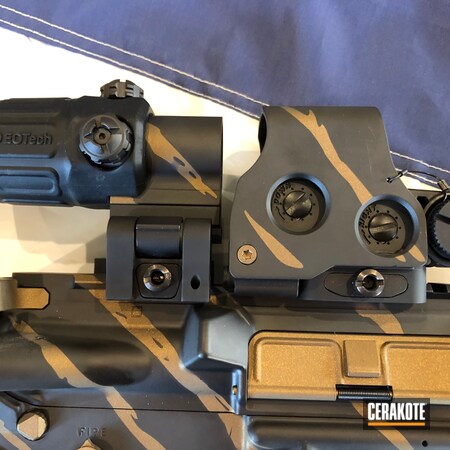 Powder Coating: Graphite Black H-146,AR Rifle,S.H.O.T,Custom AR,AR-15,Burnt Bronze H-148