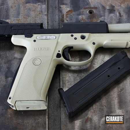 Powder Coating: 9mm,Gloss Black H-109,S.H.O.T,Pistol,SR9,Ruger,BENELLI® SAND H-143