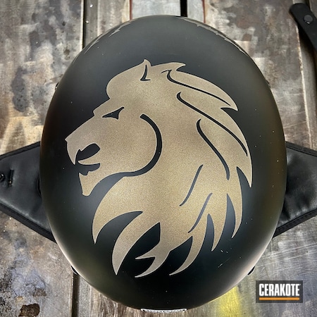Powder Coating: Midnight Bronze H-294,Motorcycle Helmet,Automotive,Helmet,Motorcycle,Engine Cover