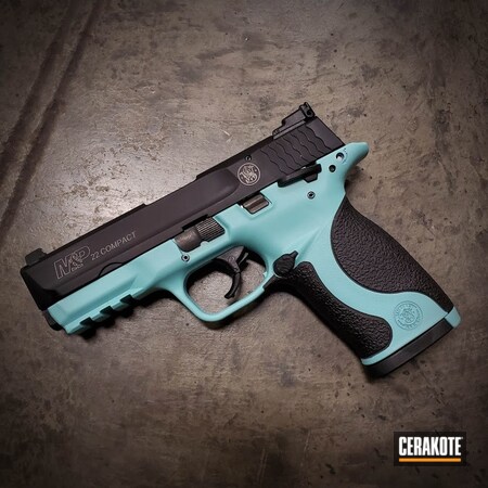 Powder Coating: Smith & Wesson,M&P Shield,S.H.O.T,Robin's Egg Blue H-175