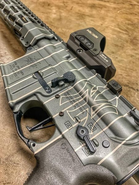 Socom Blue Custom AR Build Cerakoted using SOCOM Blue and Platinum Grey | Cerakote