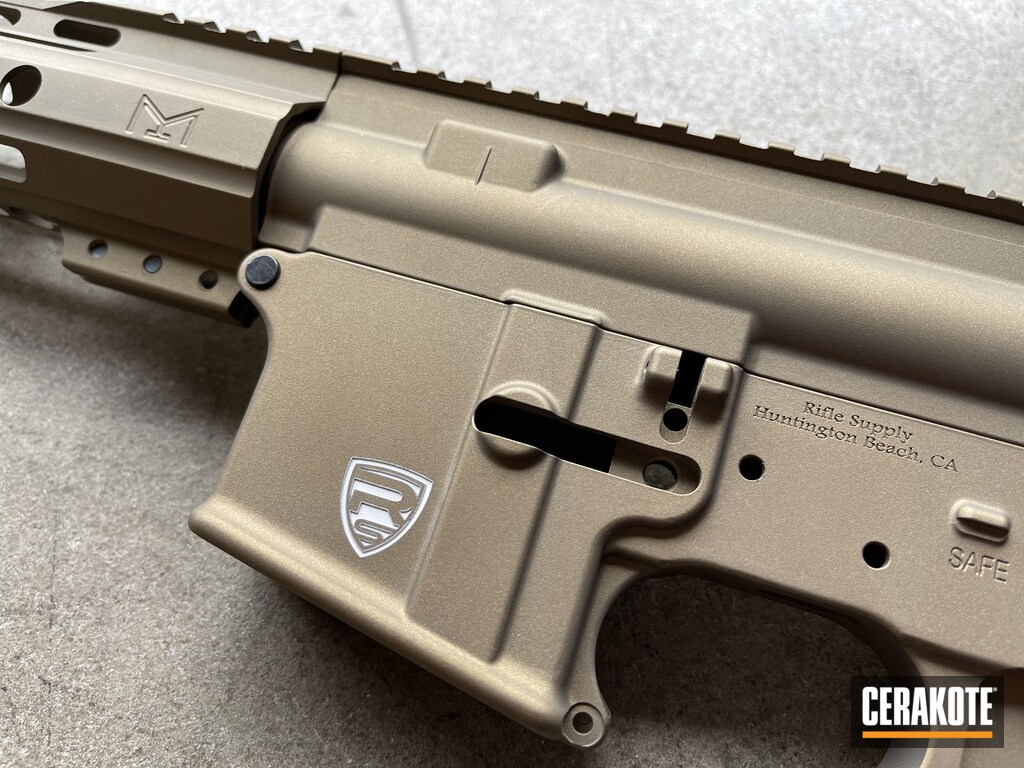 Rifle Supply AR Builders Set Cerakoted using Burnt Bronze Cerakote