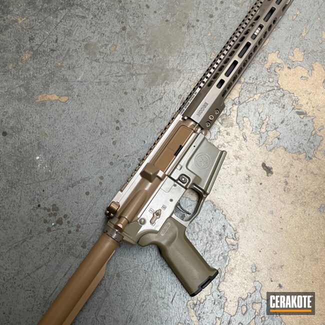 Hodge Defense Ar Build Cerakoted Using Earth, Sand And M17 Coyote Tan