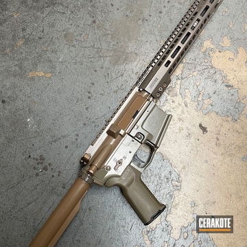Hodge Defense Ar Build Cerakoted Using Earth, Sand And M17 Coyote Tan