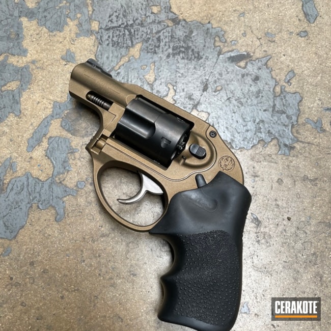 Ruger Lcr Revolver Cerakoted Using Burnt Bronze