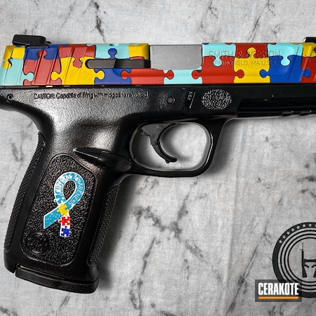 Powder Coating: Laser Engrave,Smith & Wesson,S.H.O.T,SD40VE,SUNFLOWER H-317,Robin's Egg Blue H-175,Custom,Puzzle,Autism Awareness,NRA Blue H-171,HABANERO RED H-318,Cancer Awareness,.40