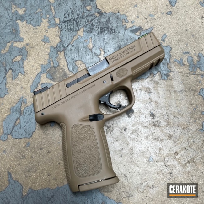 Smith & Wesson Sd9 Cerakoted Using Coyote Tan