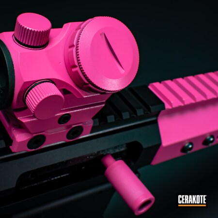 Powder Coating: Firearm,AR,S.H.O.T,HIGH GLOSS ARMOR CLEAR H-300,AR-15,Prison Pink H-141