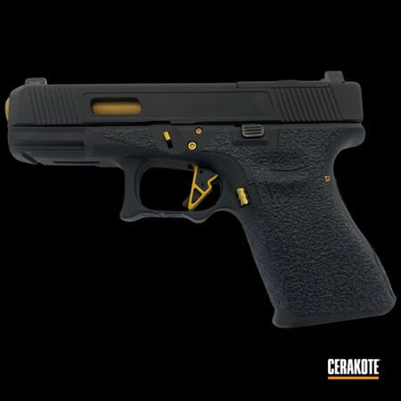 Powder Coating: S.H.O.T,Gold H-122,Armor Black H-190,Glock 23,.40,Gucci Glock