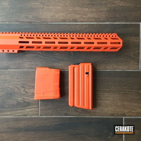 Powder Coating: Hunter Orange H-128,Graphite Black H-146,AR,S.H.O.T,AR9,AR Pistol,.223