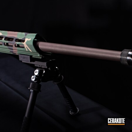 Powder Coating: Firearm,Graphite Black H-146,Chocolate Brown H-258,S.H.O.T,Camo,JESSE JAMES EASTERN FRONT GREEN  H-400,Bolt Action,Ruger,Precision,Woodland Camo,M81,MAGPUL® FLAT DARK EARTH H-267