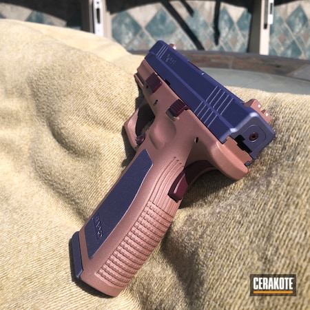 Powder Coating: ROSE GOLD H-327,CRUSHED ORCHID H-314,Pistol,Springfield XD,BLACK CHERRY H-319,.40