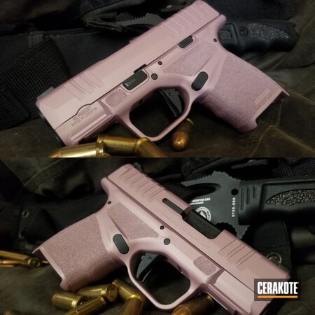 Powder Coating: PINK CHAMPAGNE H-311,S.H.O.T,Springfield Armory Hellcat