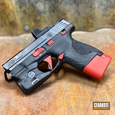 Powder Coating: Smith & Wesson,S.H.O.T,FIREHOUSE RED H-216,Shield