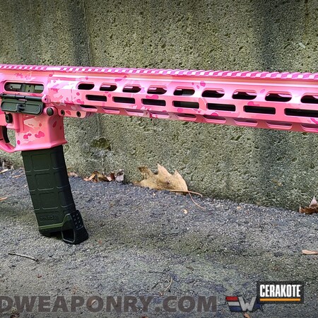 Powder Coating: Pink,Bazooka Pink H-244,S.H.O.T,SIG™ PINK H-224,Camo,AR-15,Pink Camo,AR15 Lower