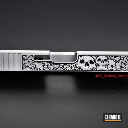 Powder Coating: 9mm,Graphite Black H-146,S.H.O.T,Glock 19,Engraved