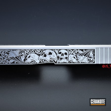 Powder Coating: 9mm,Graphite Black H-146,S.H.O.T,Glock 19,Engraved