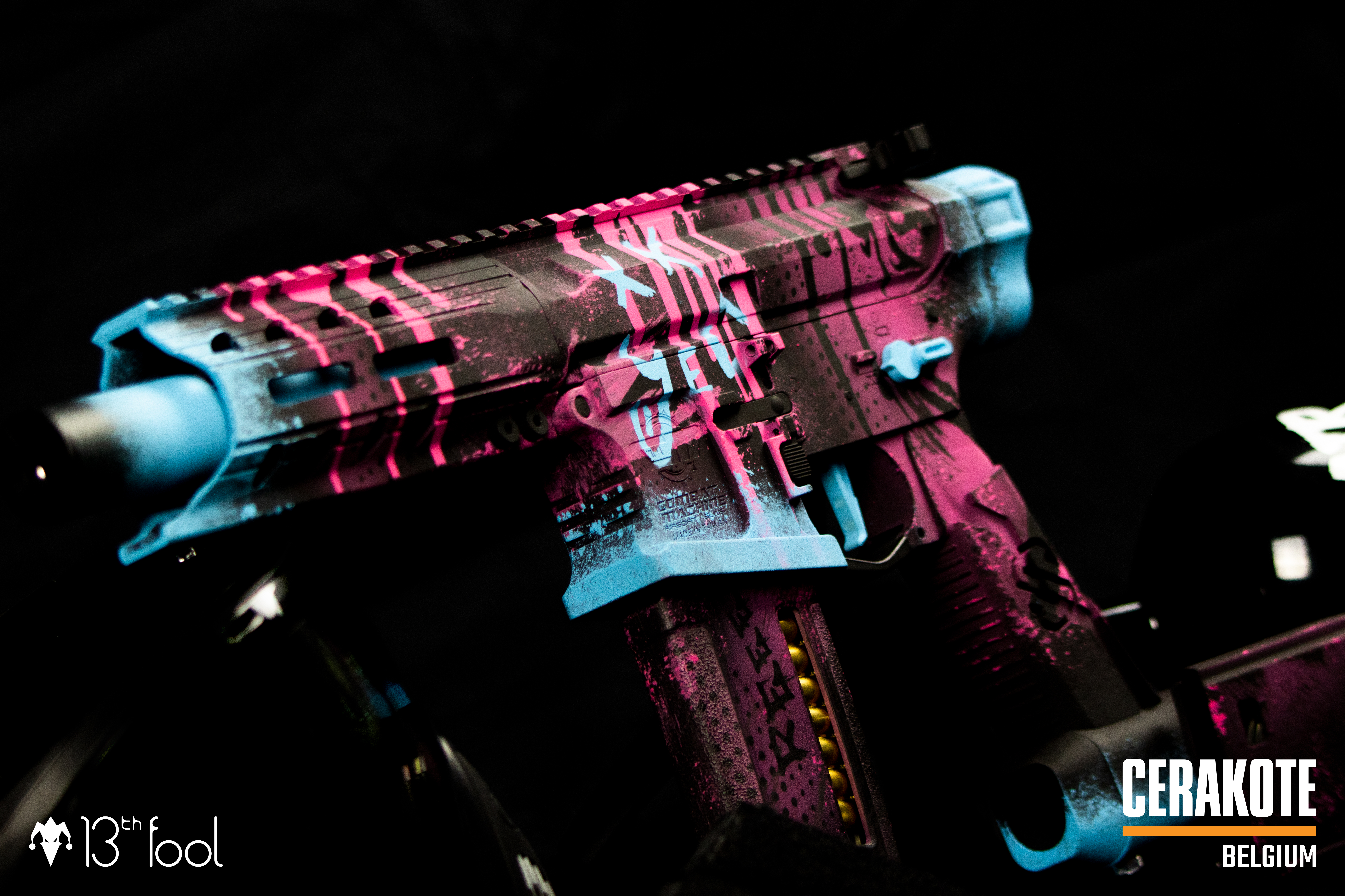 Blue Raspberry Cerakote Airsoft Gun Cerakoted using Blue Raspberry, Prison Pink and Graphite ...