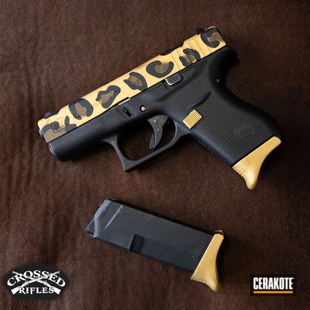 Powder Coating: Glock 43,Graphite Black H-146,Glock,S.H.O.T,Cheetah,Gold H-122,Animal