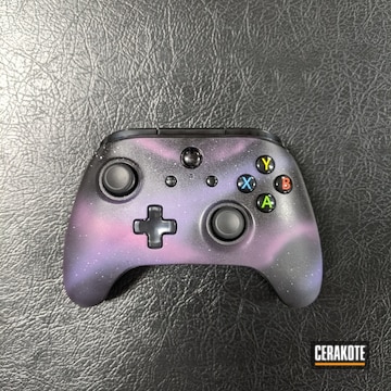 Xbox Control Cerakoted Using Sig™ Pink, Battleship Grey And Gloss Black