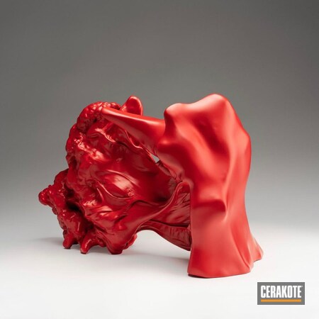 Powder Coating: Art,STOPLIGHT RED C-143,sculpture