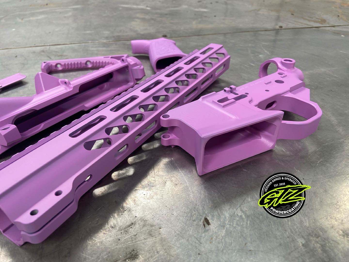 AR Builders Set Cerakoted using Wild Purple and PURPLEXED | Cerakote