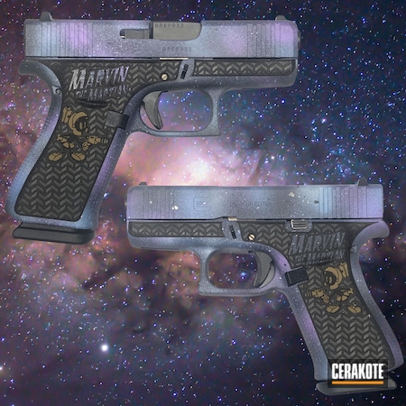 Powder Coating: Glock 43,9mm,S.H.O.T,Glock 43X,43x,Galaxy,Pistol Slide,Graphite Black H-146,Glock,BLUE RASPBERRY H-329,PURPLEXED H-332,Pistol,Pistol Frame,Galaxy Gun,Galaxy Camo,g43x
