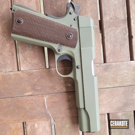 Powder Coating: .45 ACP,1911,Pistol,Forest Green H-248