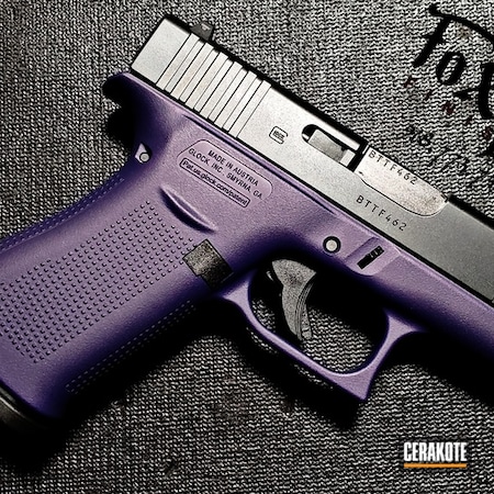 Powder Coating: 9mm,Glock,Purple,g48,S.H.O.T,Pistol,BLACK CHERRY H-319,Handgun,Sky Blue H-169