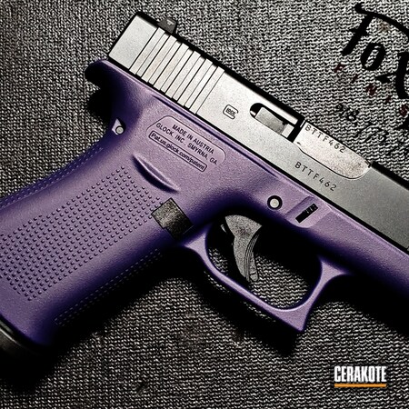 Powder Coating: 9mm,Glock,Purple,g48,S.H.O.T,Pistol,BLACK CHERRY H-319,Handgun,Sky Blue H-169