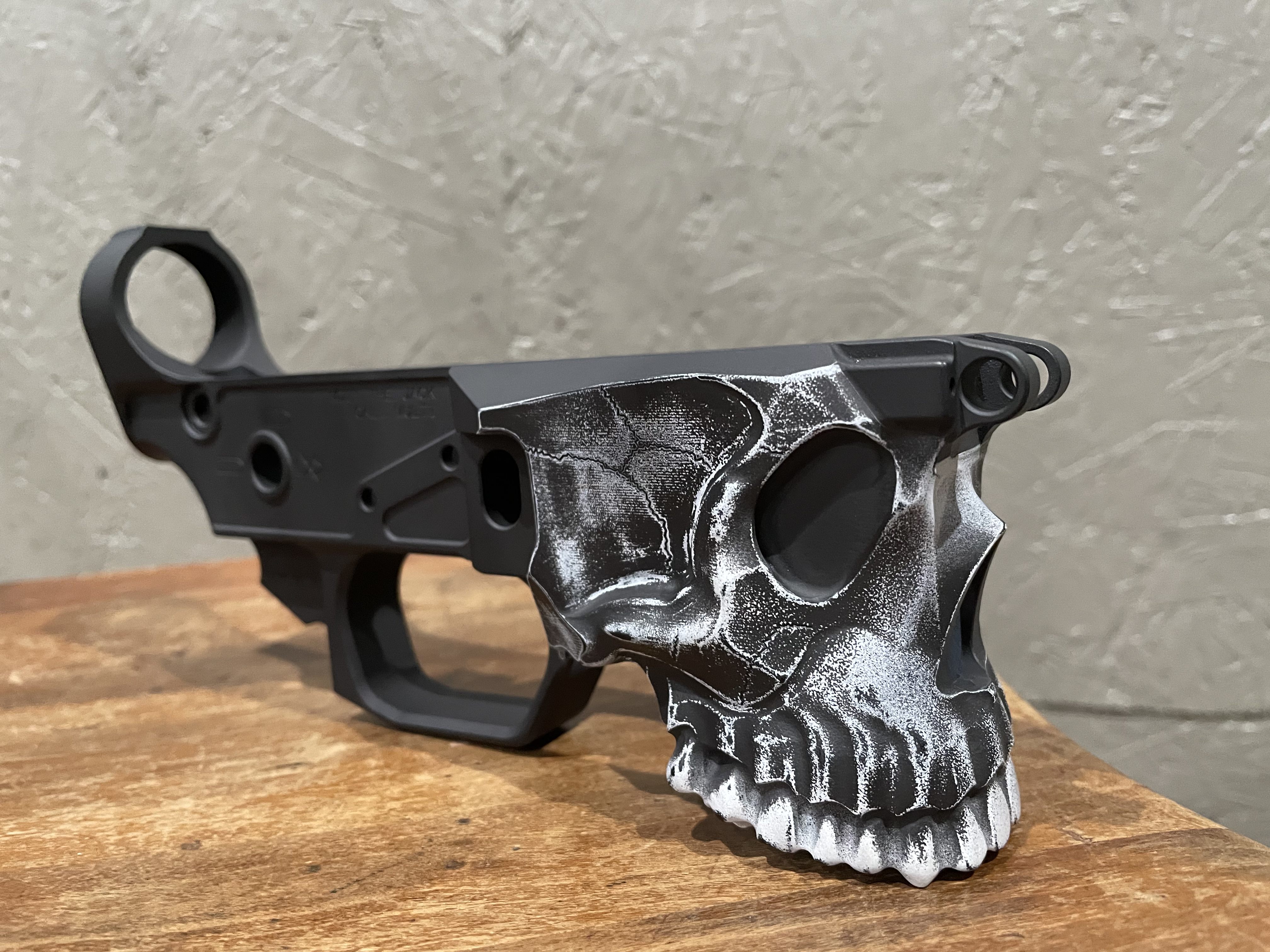 Sharp Bros AR Lower Cerakoted using Armor Black and Stormtrooper White ...