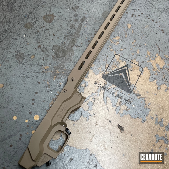 Cerakoted: S.H.O.T,Rifle Stock,MDT Chassis,MAGPUL® FLAT DARK EARTH H-267,Stock,Rifle Chassis