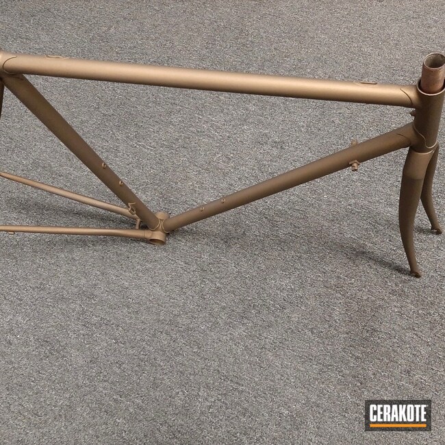Cerakoted: Bike Frame,Burnt Bronze H-148,Bike Fork