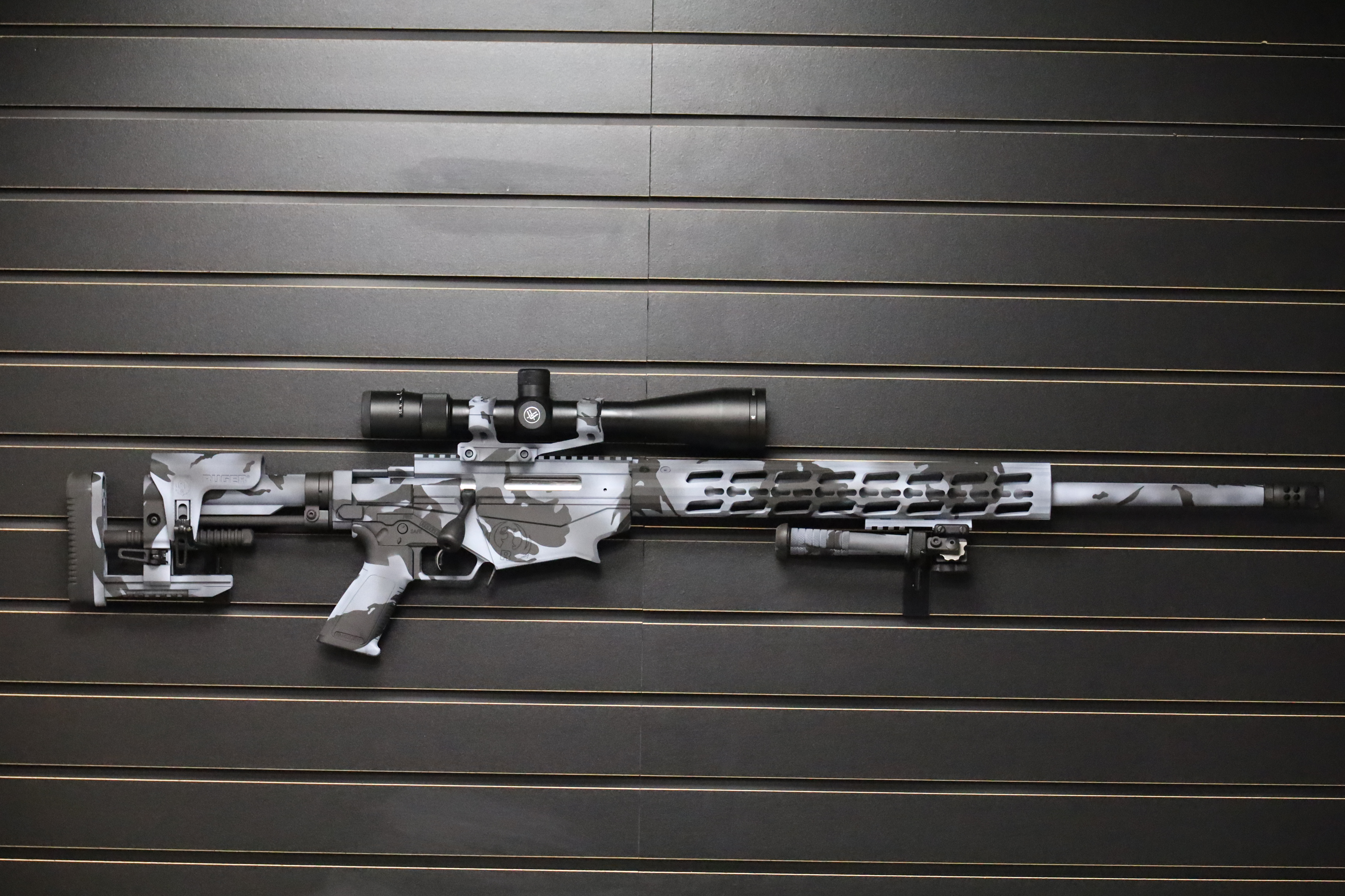 Custom Camo Ruger Precision Bolt Action Rifle Cerakoted using ...