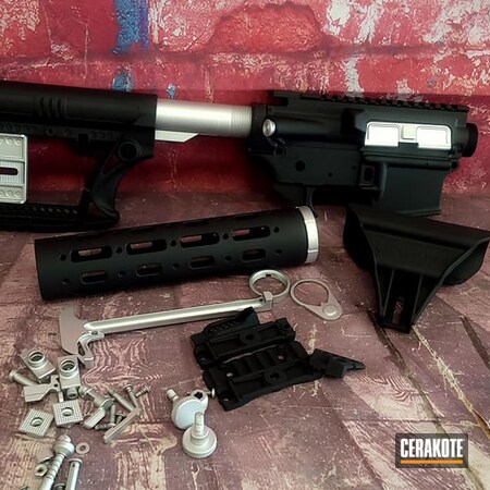 Powder Coating: Graphite Black H-146,Satin Aluminum H-151,Tactical,S.H.O.T,Tactical Rifle,AR-15,AR Build,AR Project