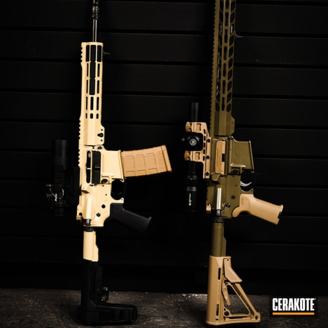 Ar's Cerakoted Using Moss And Magpul® Fde