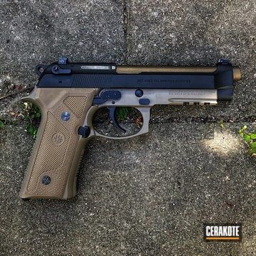 Beretta M9a3 Pistol Cerakoted Using Graphite Black And Magpul® Flat Dark Earth