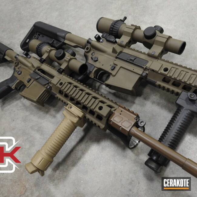 Ar's Cerakoted Using 20150 Coyote And Magpul® Flat Dark Earth