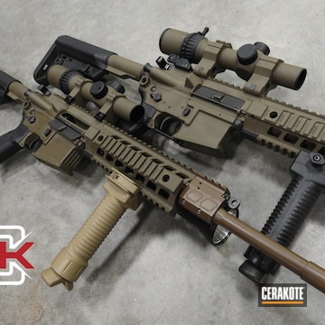 Ar's Cerakoted Using 20150 Coyote And Magpul® Flat Dark Earth