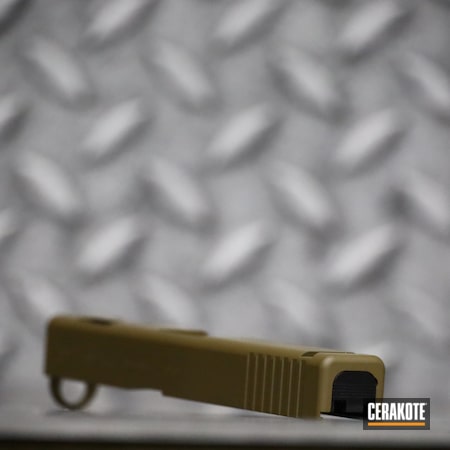 Powder Coating: 9mm,Glock,S.H.O.T,Pistol,GLOCK® FDE H-261,Glock Slide,Handgun,Glock 19C