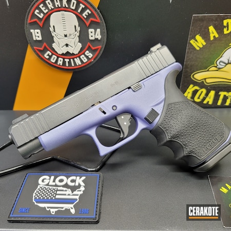 Powder Coating: Glock,CRUSHED ORCHID H-314,g48,S.H.O.T,Glock 48,CARBON GREY E-240