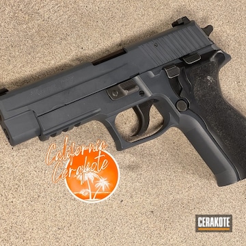 Sig Sauer P226 Pistol Cerakoted Using Stone Grey
