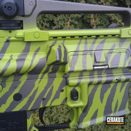 Powder Coating: Bushmaster,Zombie Green H-168,SOCOM BLUE  H-245,Tactical Rifle,Tungsten H-237