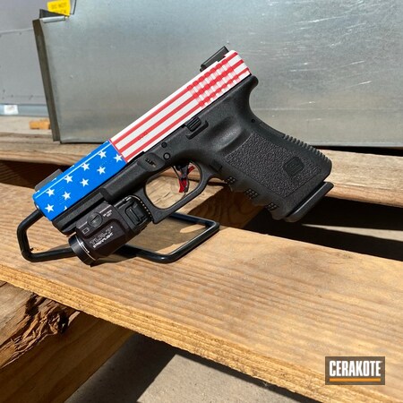 Powder Coating: 9mm,Bright White H-140,Glock,NRA Blue H-171,S.H.O.T,Glock 19,USMC Red H-167,American Flag