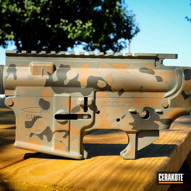 Battleworn AR Build Cerakoted using Troy® Coyote Tan, Desert Sand and  Chocolate Brown