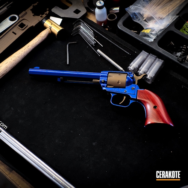 Cerakoted: S.H.O.T,Bronze,Revolver,Burnt Bronze H-148,Blue,Pistol,GunCandy,Handgun
