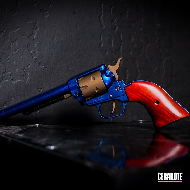 Cerakoted: S.H.O.T,Bronze,Revolver,Burnt Bronze H-148,Blue,Pistol,GunCandy,Handgun